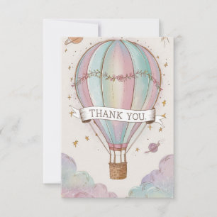 Carte De Remerciements Elégant Wives Hot Air Balloon