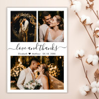 Élégante typographie Photo Collage Mariage