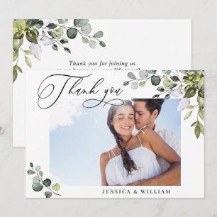 Carte De Remerciements Élégante verdure d'eucalyptus PHOTO