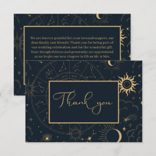 Carte De Remerciements Éléments mystiques célestes