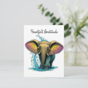Carte De Remerciements Éléphant joueur