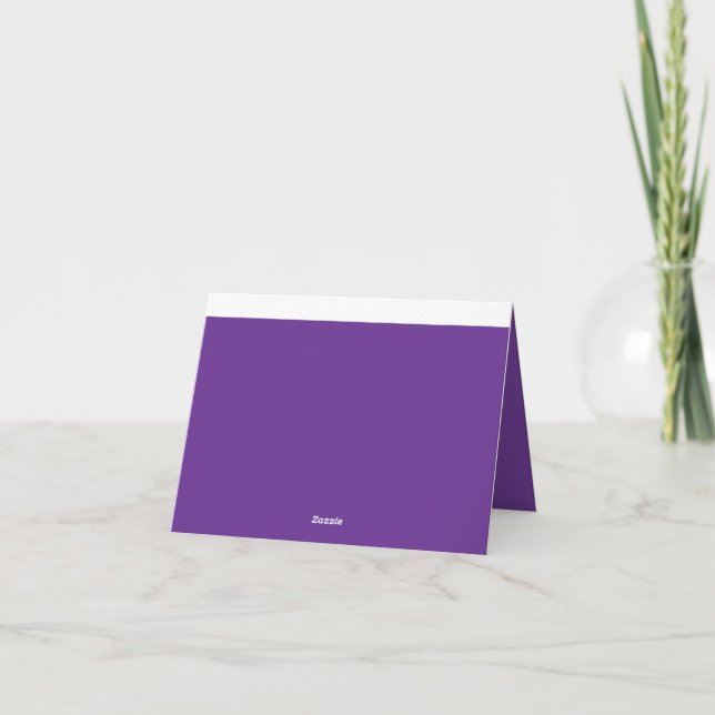 Carte De Remerciements Élever votre conception de site Web avec un violet (Dos)
