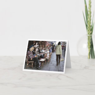 Carte De Remerciements Ella Bella Banana dans un café parisien