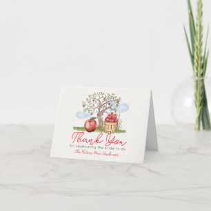 Carte De Remerciements Elle a choisi un bon pommier Shower de mariage