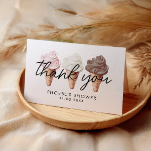 Carte De Remerciements Elle a été ramassée Fête des mariées pliée