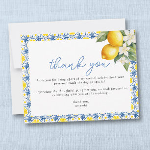 Carte De Remerciements Elle a trouvé son coup de cœur Lemon Méditerranée