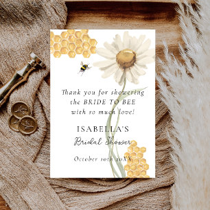 Carte De Remerciements Elle a trouvé son miel Fête de mariage personnalis