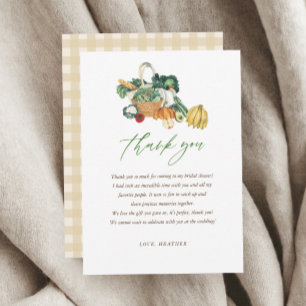 Carte De Remerciements Elle est hors du marché Baby Shower