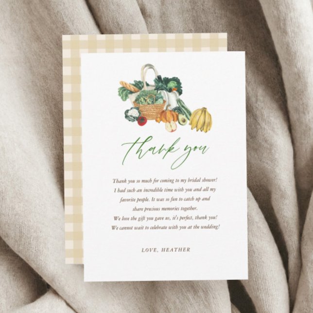 Carte De Remerciements Elle est hors du marché Baby Shower (Créateur téléchargé)