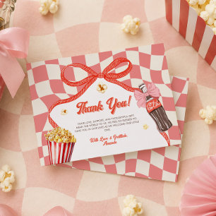 Carte De Remerciements Elle est prête à faire éclater Soda Cola Rose Rétr