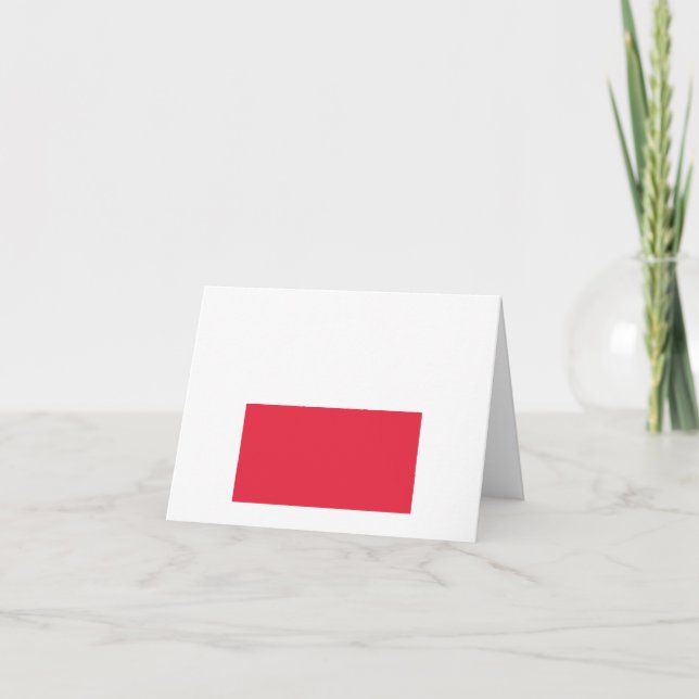 Carte De Remerciements Emblème du drapeau polonais (Devant)