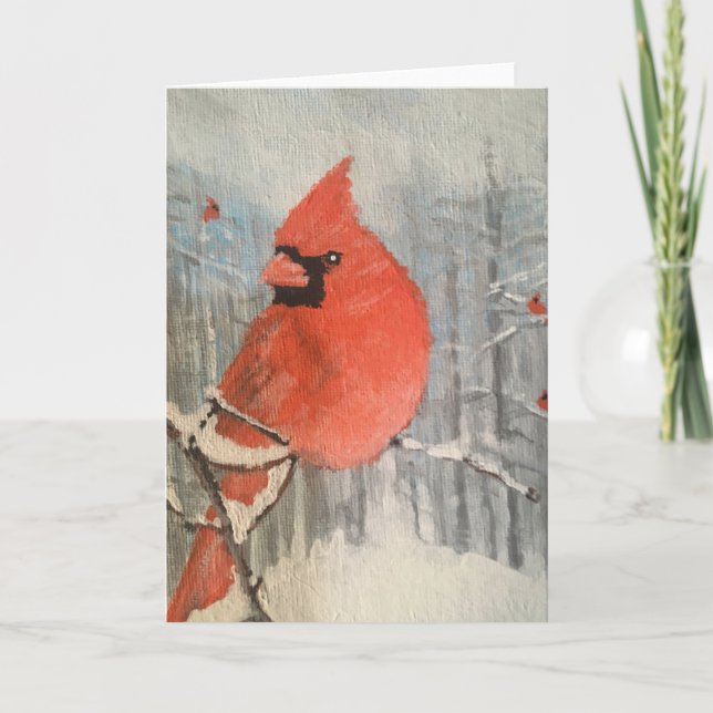 Carte De Remerciements En Attendant Mon Tour Au Chargeur D'Oiseaux (Devant)