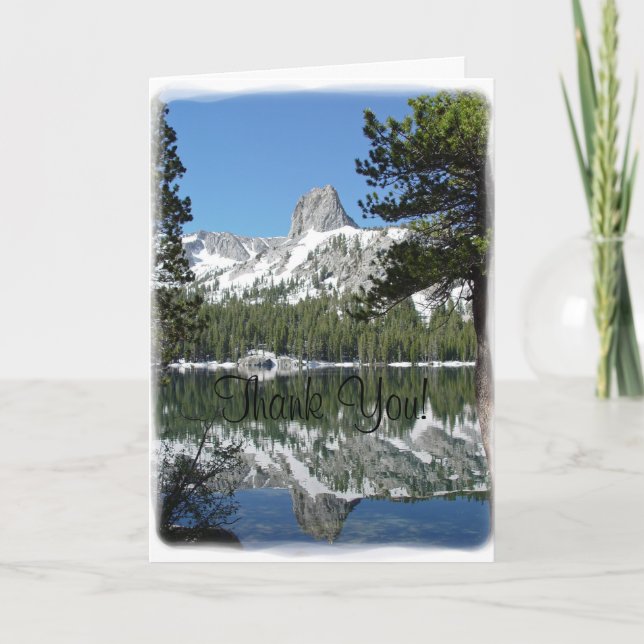 Carte de remerciements en cristal de réflexions de (Devant)