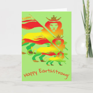 Carte De Remerciements En haut ! Heureux Earthstrong