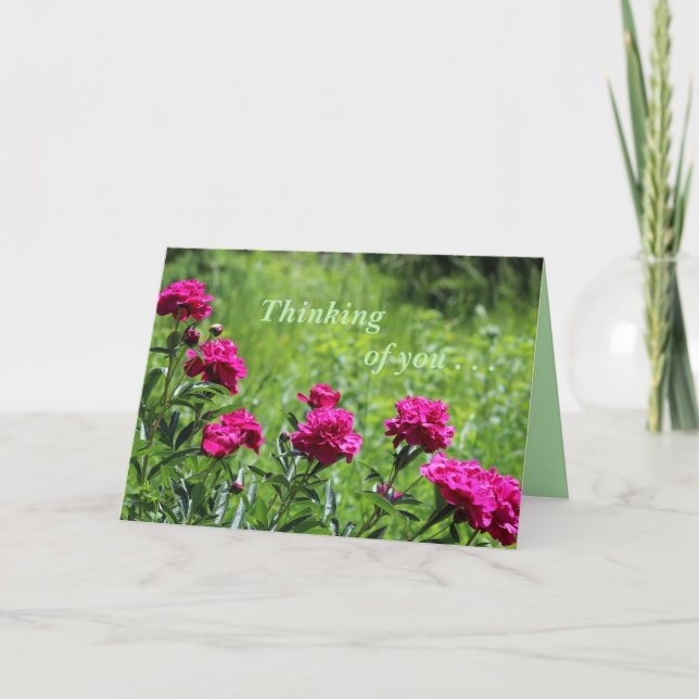 Carte De Remerciements En pensant à vous.. .Carte de voeux (Devant)