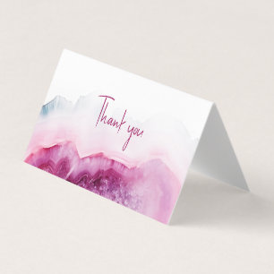 Carte de remerciements en pierre de luxe