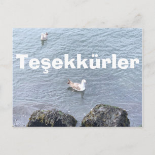 CARTE DE REMERCIEMENTS EN TURQUE