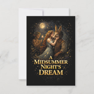 Carte De Remerciements Enchantement au clair de lune