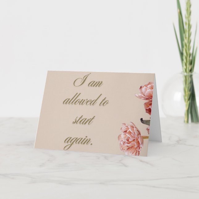 Carte De Remerciements Encouragement Card (Devant)