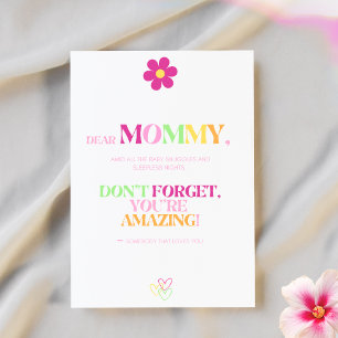 Carte De Remerciements Encouragement pour les nouvelles mamans Unique Flo