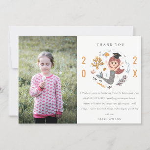 Carte De Remerciements Enfants Sirène sous-marine Photo de l'école matern