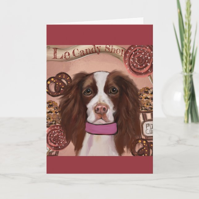 Carte De Remerciements English Springer Spaniel    (Devant)