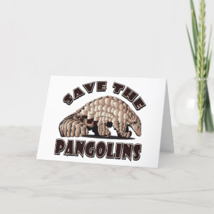 Carte De Remerciements Enregistrer Les Pangolins