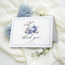 Ensemble de thé bleu Hampton Toile Orchidée Couple