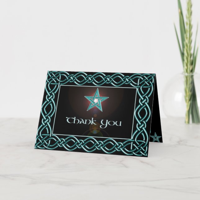 Carte De Remerciements Ensemble d'invitation de Handfasting (Devant)