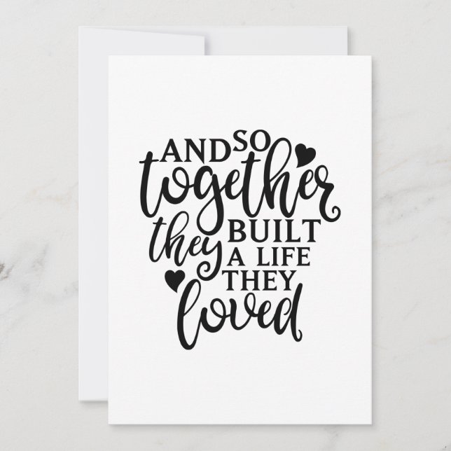 Carte De Remerciements Ensemble, Ils Ont Construit Des Idées De Retrouvai (Devant)