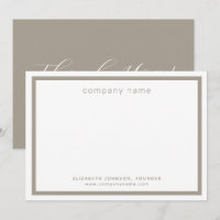 Entreprise Commercial Moderne Taupe Blanc