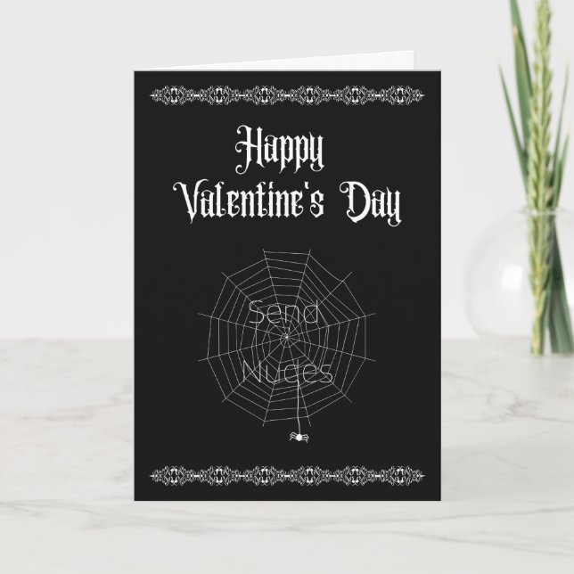 Carte De Remerciements Envoyer nus - Goth Valentine's (Devant)