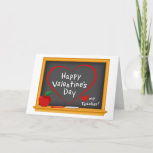 Carte De Remerciements Envoyez vos salutations d'enseignant pour la Saint