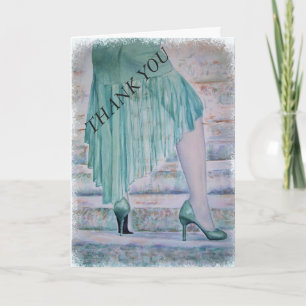 CARTE DE REMERCIEMENTS ESCALIER À ....CARTE DE REMERCIEMENTS