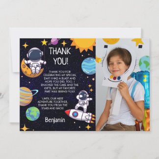 Carte De Remerciements Espace photo mignon Thème N'importe quel âge Anniv
