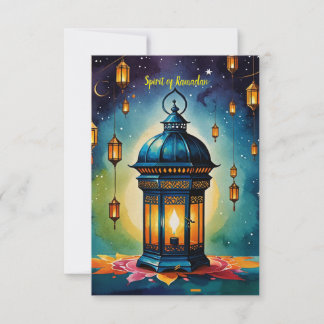 Carte De Remerciements Esprit du Ramadan