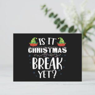 Carte De Remerciements Est-ce déjà les vacances de Noël Drôle de professe