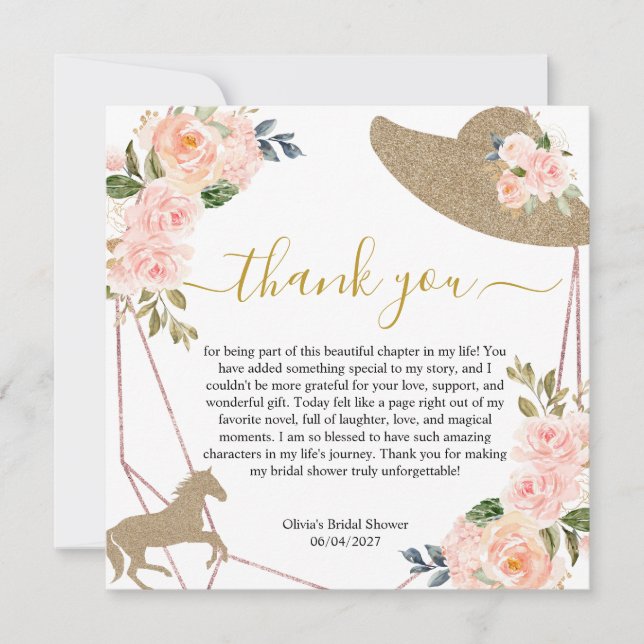 Carte De Remerciements Et ils sont partis à l’autel ! Fête des mariées (Devant)