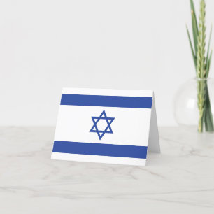 Carte De Remerciements Etat d'Israël Drapeau, Étoile de David Juifs