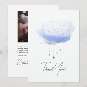 Carte De Remerciements Ethereal Cloud 9 aquarelle photo