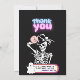 Carte De Remerciements Étiquettes de remerciement Halloween pour fantômes