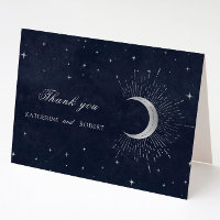 Étoiles Celestiques en argent bleu minuit