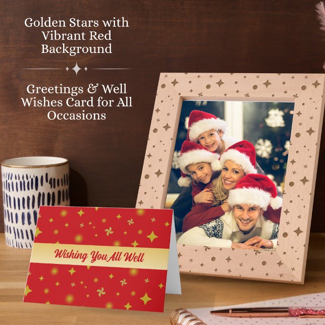 Carte De Remerciements Étoiles dorées douces et pétales floraux Motif (Créateur téléchargé)