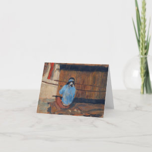 Carte De Remerciements Étude de Hopi Weaver par Maynard Dixon