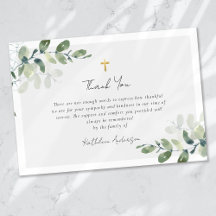 Eucalyptus Simple Script Funérailles