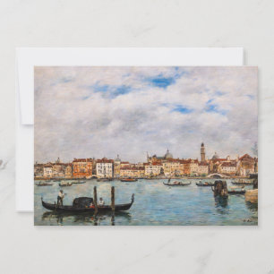Carte De Remerciements Eugene Boudin - Venise, Riva degli Schiavoni