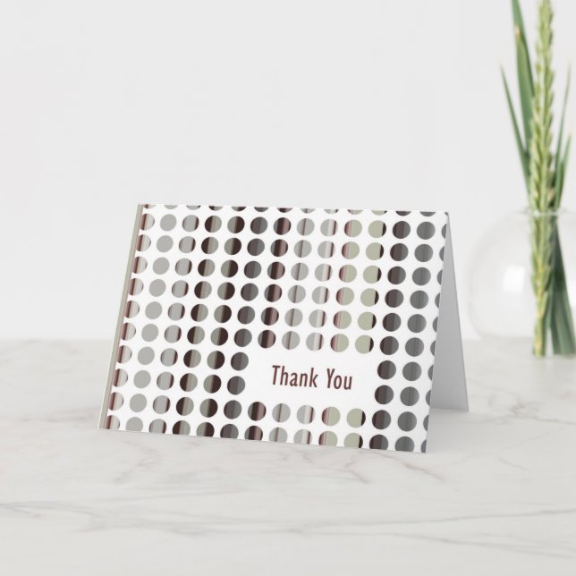 Carte De Remerciements Euro Retro (Devant)