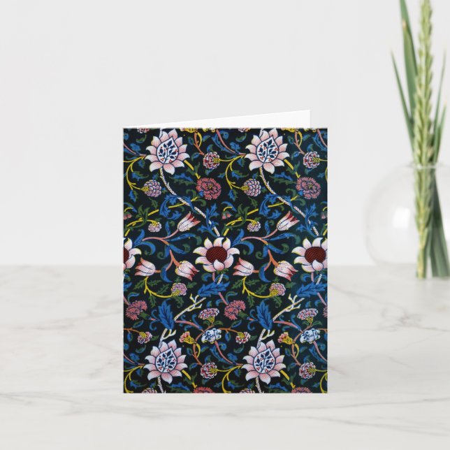 Carte De Remerciements Evenlode par William Morris (Devant)