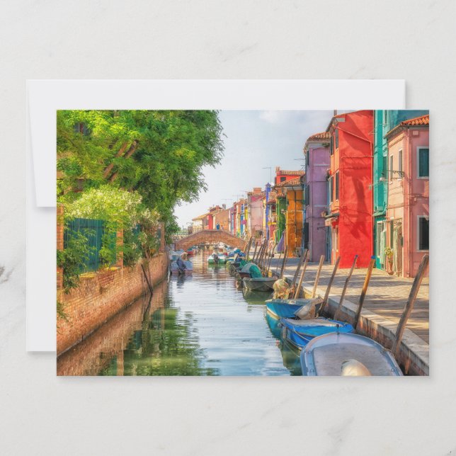 Carte De Remerciements Explore the Vibrant Charm of Burano (Devant)