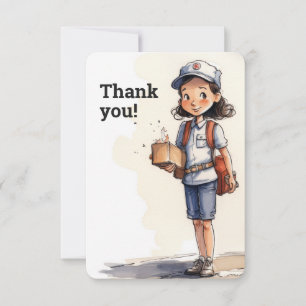 Carte De Remerciements Factrice 